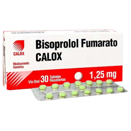 BISOPROLOL FUMARATO 1.25MG X 30TAB CALOX
