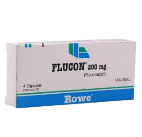 FLUCON 200 MG X 4 CAPS