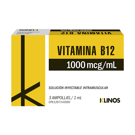 VITAMINA B12 1 ML X 3 AMP
