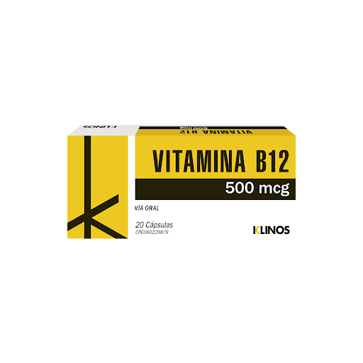 VITAMINA B12 500MCG X 20CAP
