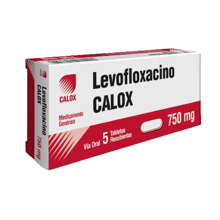 LEVOFLOXACINA 750MG X 5TAB CALOX