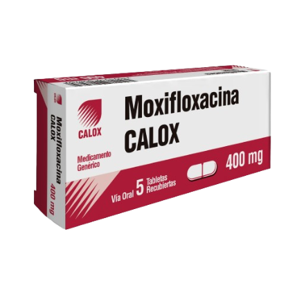MOXIFLOXACINA 400MG X 5 CALOX