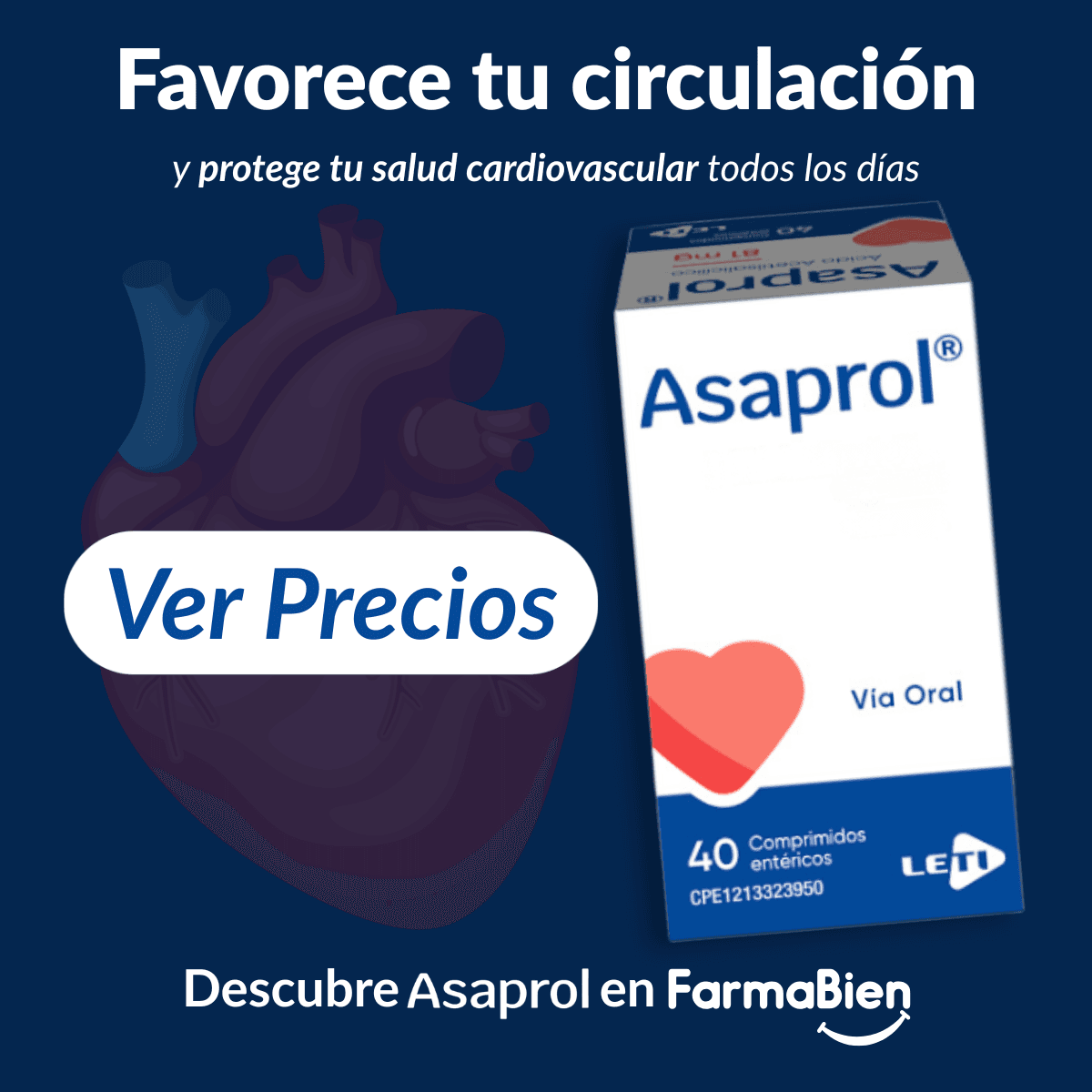 Productos Protege tu corazón cada día con Asaprol