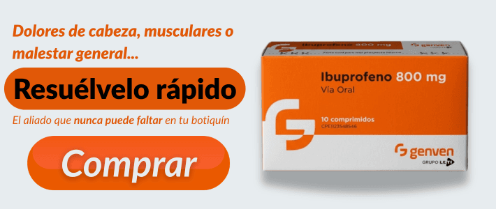 Resuélvelo rápido con Ibuprofeno 800 mg