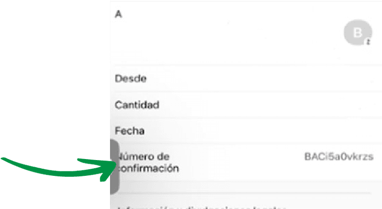 Zelle Confirmación