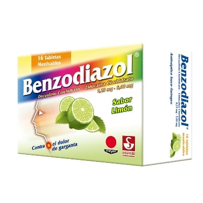 BENZODIAZOL SABOR LIMON X 16 PAS