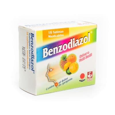 BENZODIAZOL TUTTI FRUTTI X 16 PASTILLA