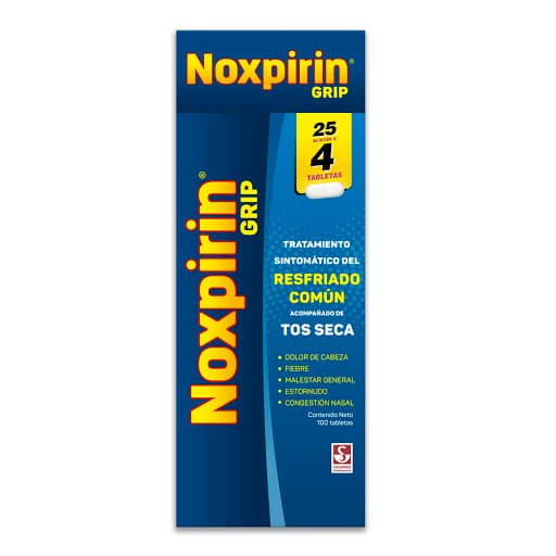 NOXPIRIN GRIP DISPLEY X 4TAB