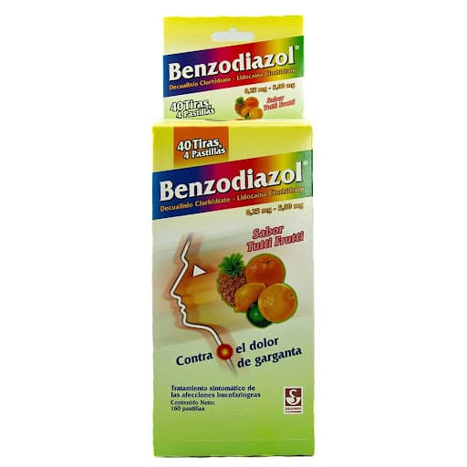 BENZODIAZOL TUTTI FRUTTI DISPLEY X 4TAB