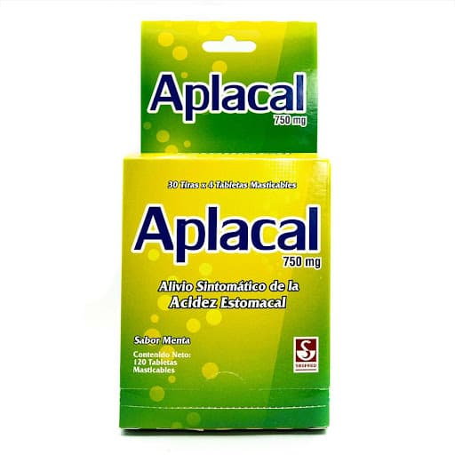 APLACAL 750MG X 4TAB MENTA DISPLAY