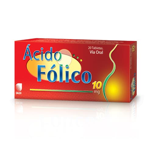 ACIDO FOLICO 10MG X 20TAB CALOX