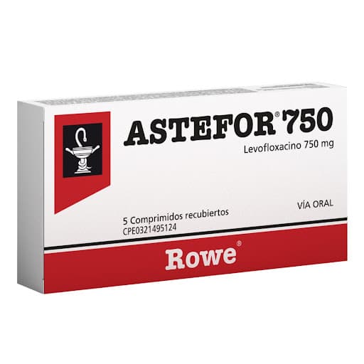 ASTEFOR 750MG X 5 COMP REC