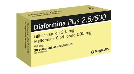 DIAFORMINA PLUS 25/500MG X 30COM