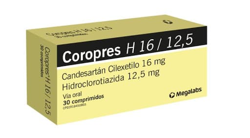 COROPRES H 16MG - 125MG X 30 COMP