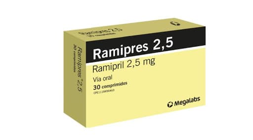 RAMIPRES 25 MG X 30 COMP