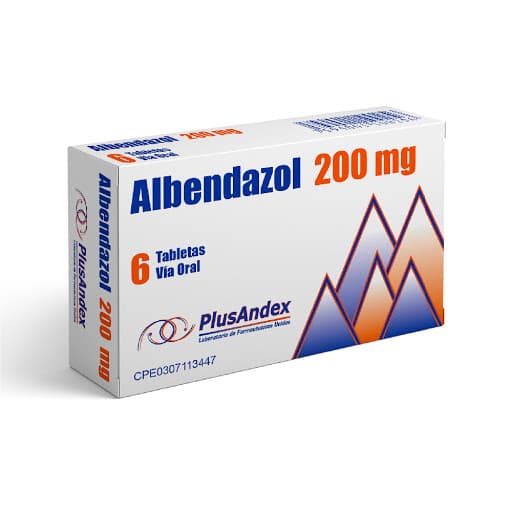 ALBENDAZOL 200MG X 6TAB