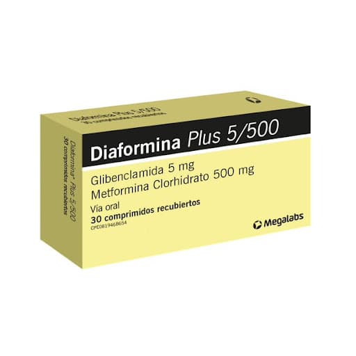 DIAFORMINA PLUS 5MG-500MG X 30 CAP