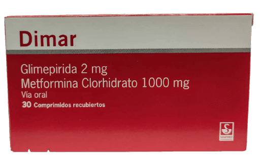 DIMAR 2MG-1000MG X 30COMP