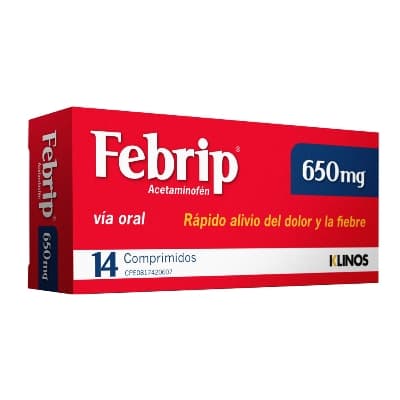 FEBRIP 650MG X 14 COM
