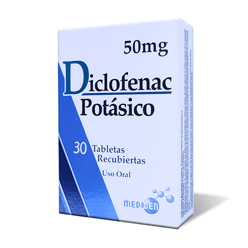 DICLOFENAC POTASICO 50MG X 30TAB MEDIGEN