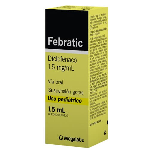 FEBRATIC 15MG7ML SUP GOTAS PED X 15ML