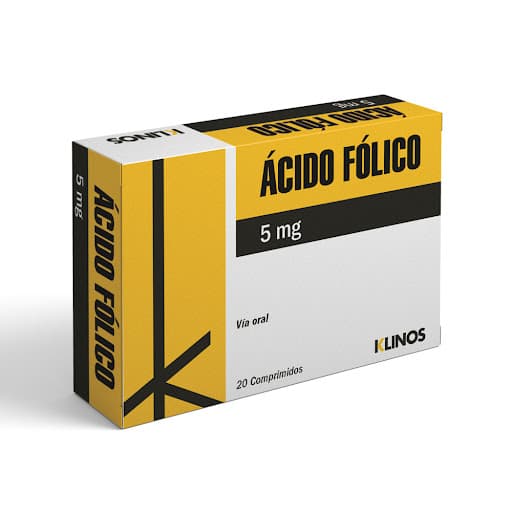 ACIDO FOLICO 5MG X 20 COM KLINOS