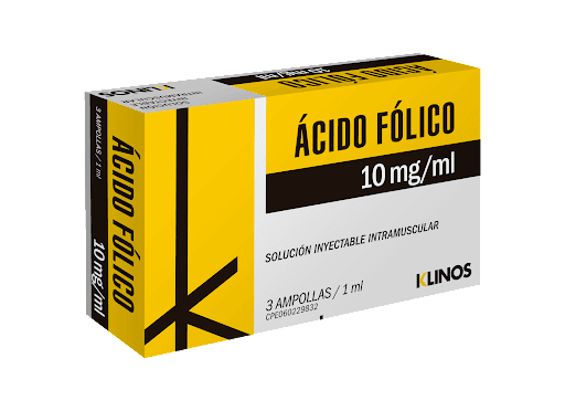 ACIDO FOLICO AMP 10MG/ML X 1ML 3AMP