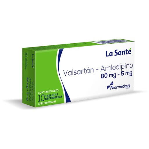VALSARTAN-AMLODIPINO 80MG-5MG X 10TAB