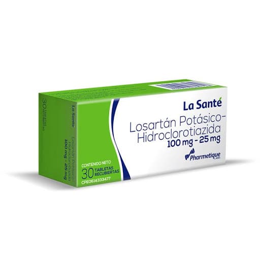 LOSARTAN POTASICO-HIDRO 100MG-25MG 30TAB
