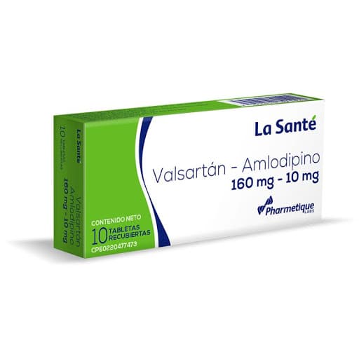 VALSARTAN-AMLODIPINO 160MG-10MG 10TAB