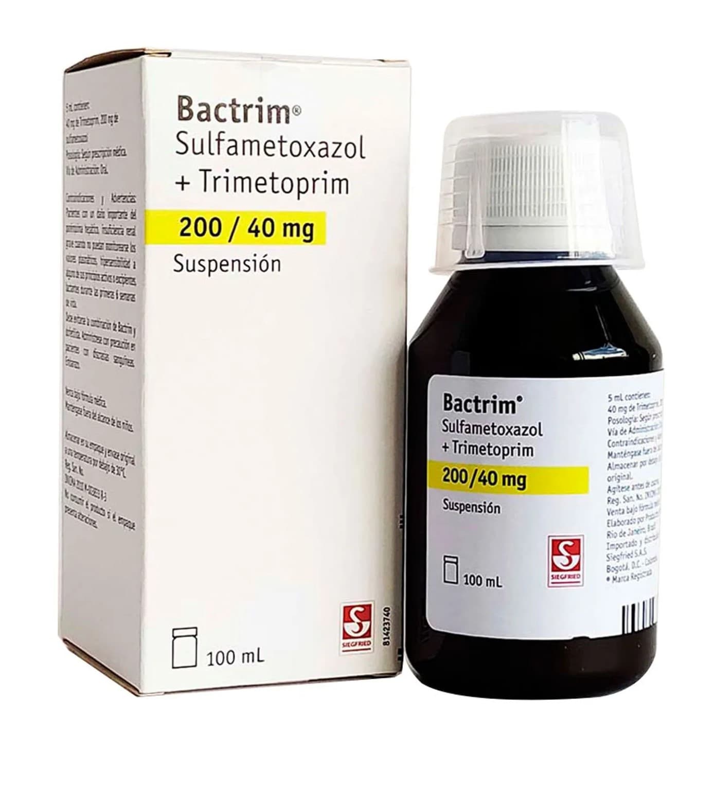 BACTRIM 200MG/40MG/5ML X 100ML
