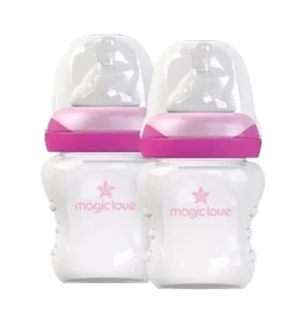 BIBERON C/COL ROSA 0M+ 5OZ/150ML X 2 MAG