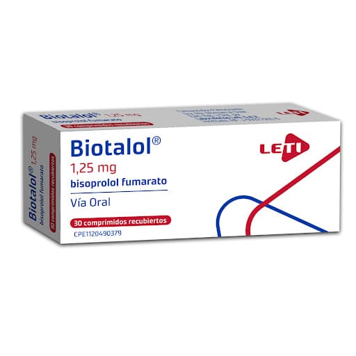 BIOTALOL 1.25MG X 30 COMP