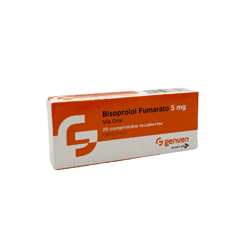BISOPROLOL FUMARATO 5MG X 20 COMP