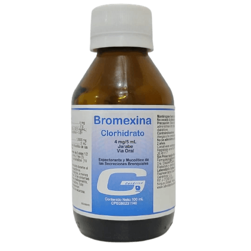 BROMEXINA 4MG/5ML  100ML JAR