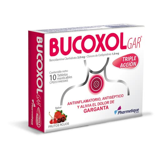 BUCOXOLGAR 3-1mg FRUTOS RO TAB MAST X 10