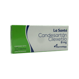 CANDESARTAN CILEXETILO 8MG X 10TAB SANTE