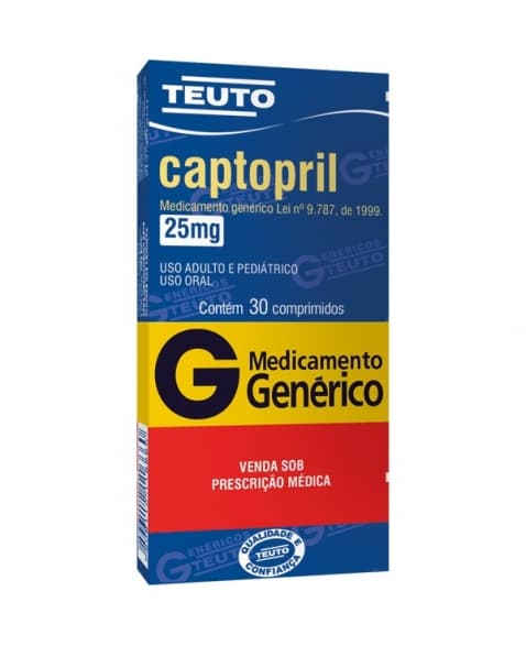 CAPTOPRIL 25MG X 30COMP TEUTO