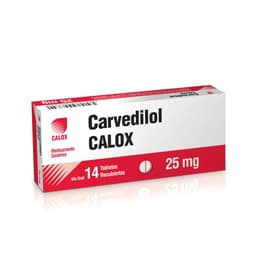 CARVEDILOL 25MG X 14TAB CALOX