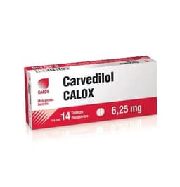 CARVEDILOL 6,25MG X 14TAB CALOX