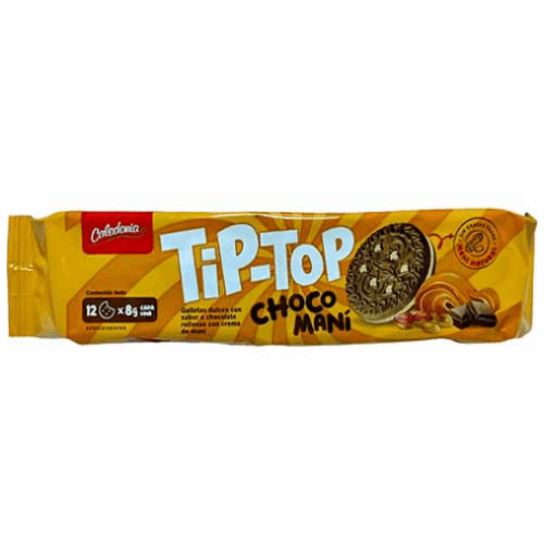 GALLETA TIP TOP CHOCO MANI 96G