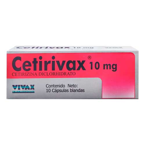 CETIRIVAX 10 MG X 10 CAPS