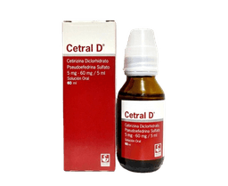 CETRAL D 5MG-60MG/5ML  60 ML SOL