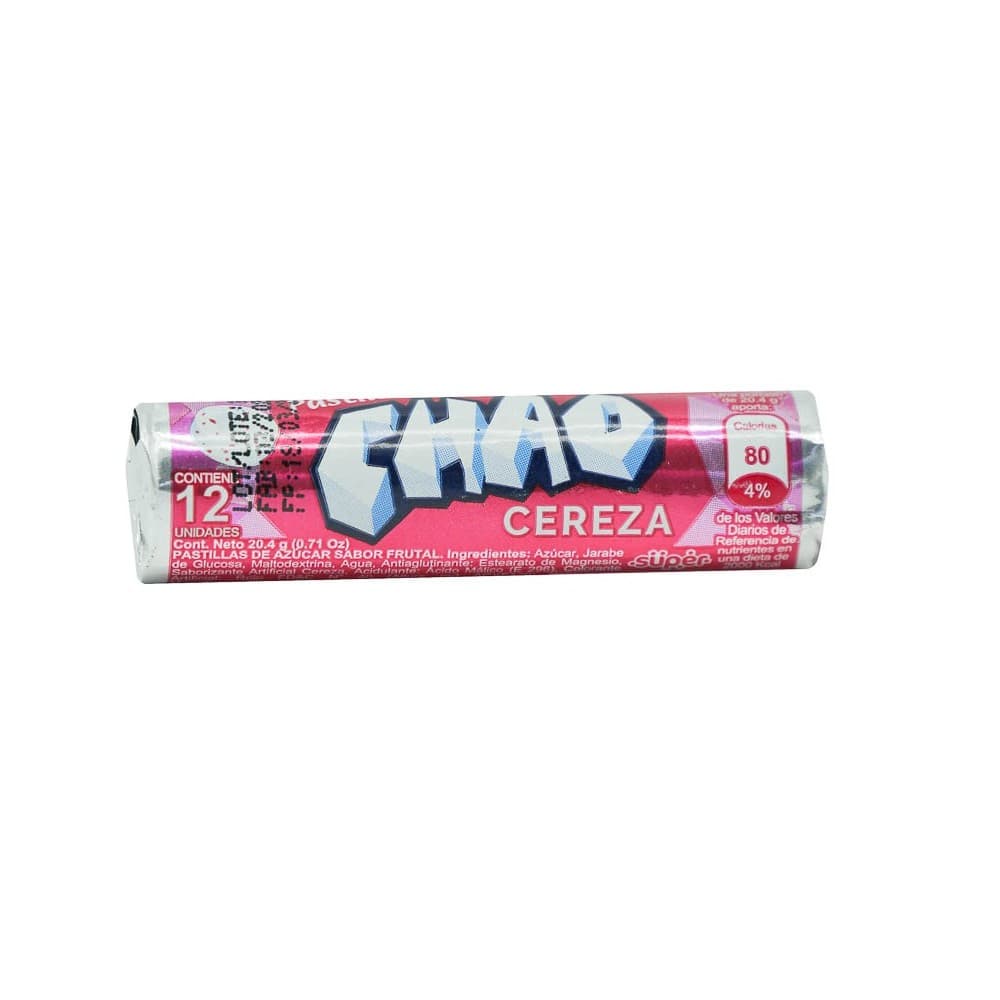 CHAO PASTILLAS CEREZA X 1 UND