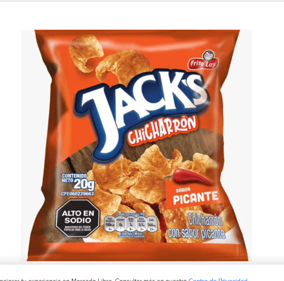 CHICHARRON JACKS PICANTE X 20g