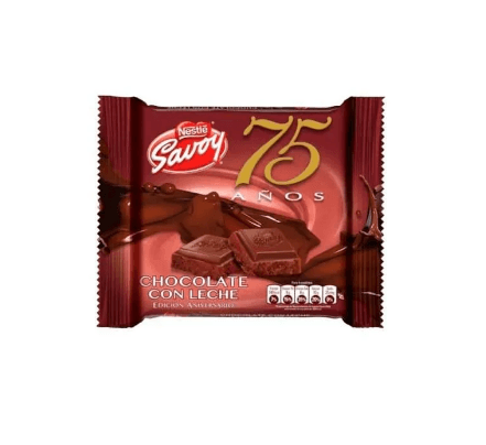 CHOCOLATE CON LECHE 75 ANIVERSA 100G  X