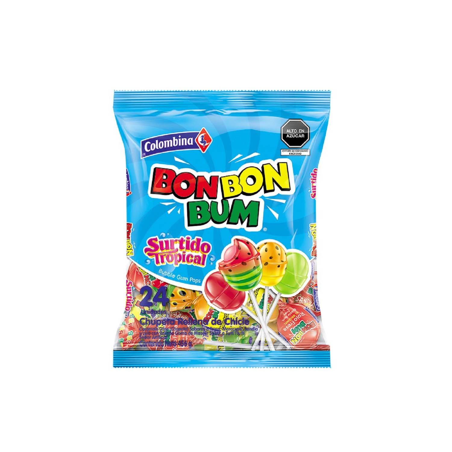 CHUPETA BONBON BUM TROPICAL 19GR X 1 UND