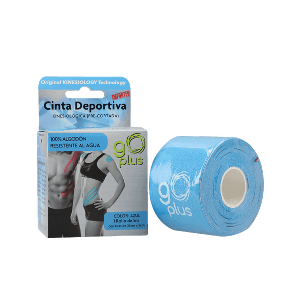 CINTA KINESIOLOGICA PRECORTADA AZUL 5M
