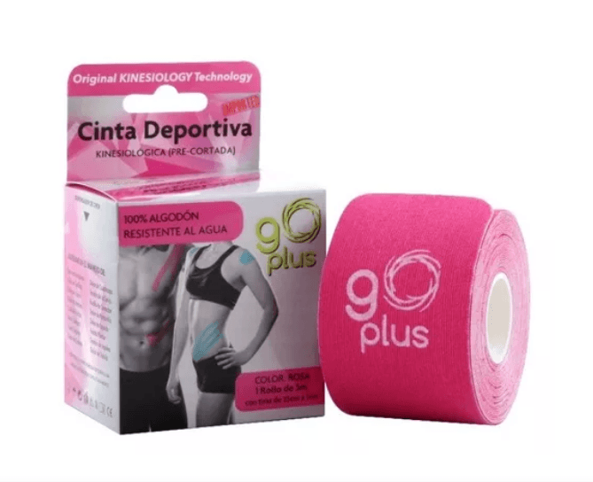 CINTA KINESIOLOGICA PRECORTADA ROSA 5M