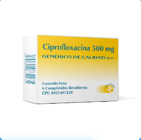 CIPROFLOXACINA 500MG X 6COM GENE CALIDAD